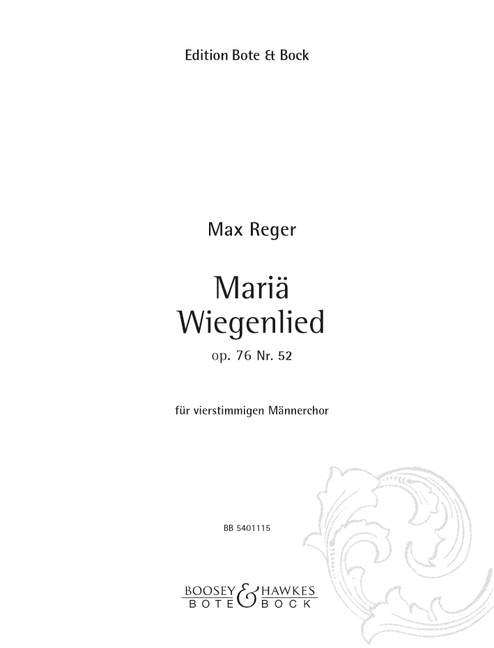 Front Cover Image Schlichte Weise op. 76/52 
