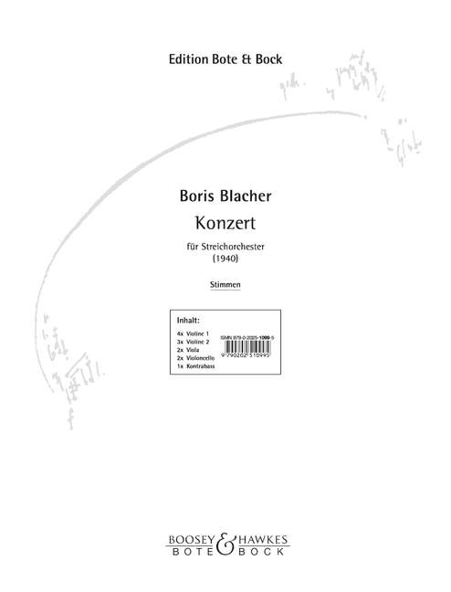 Front Cover Image Konzert 