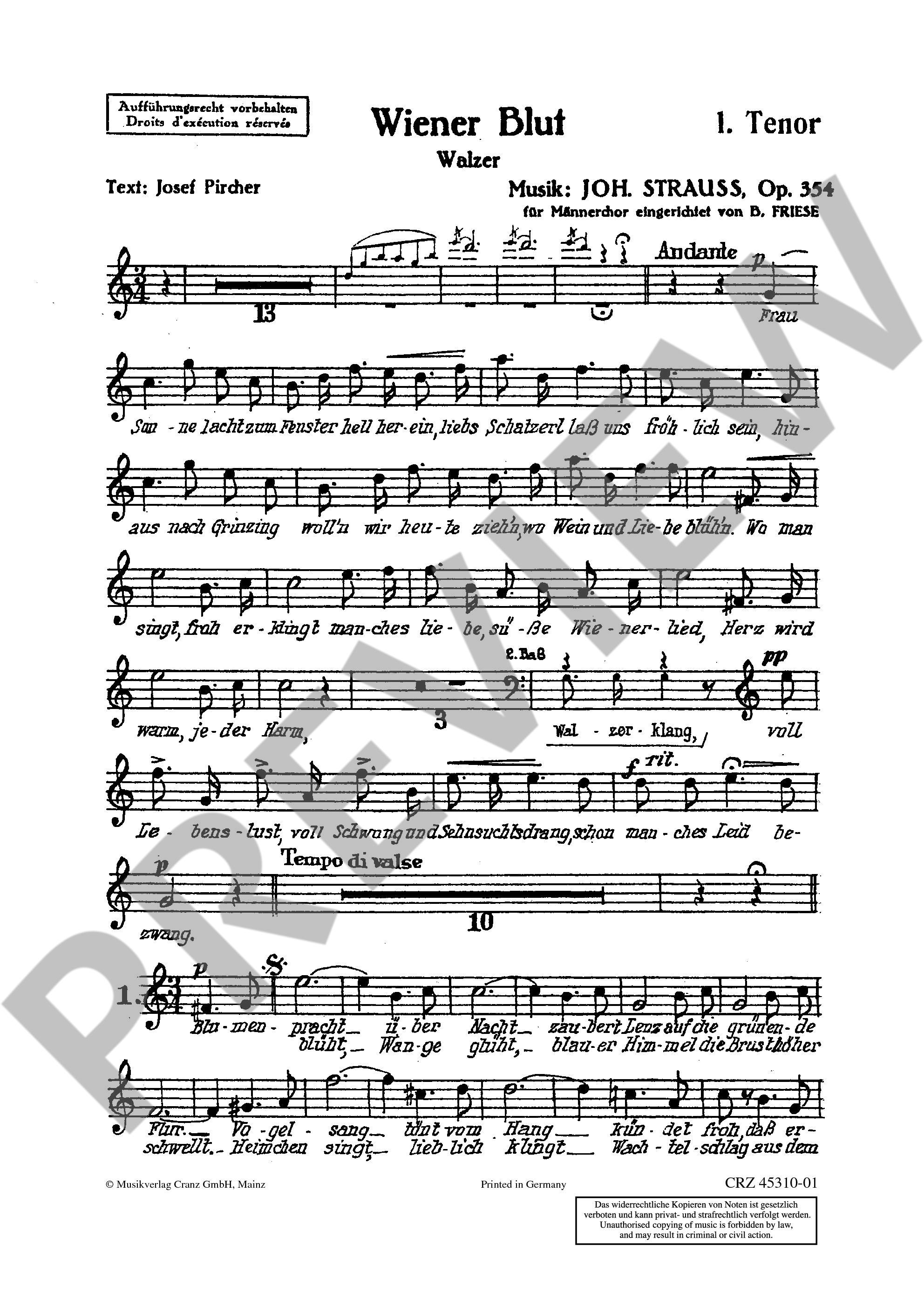 Other Cover Image Wiener Blut op. 354 