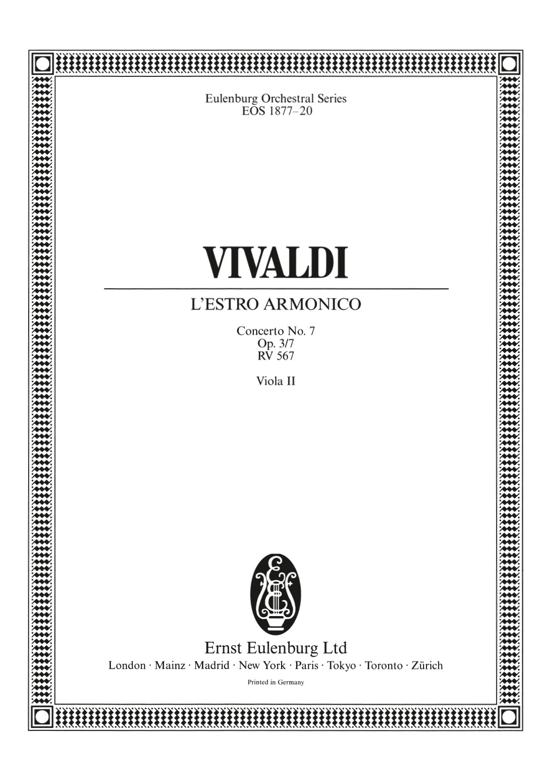 Front Cover Image Concerto Nr. 7 F-dur op. 3/7 RV 567