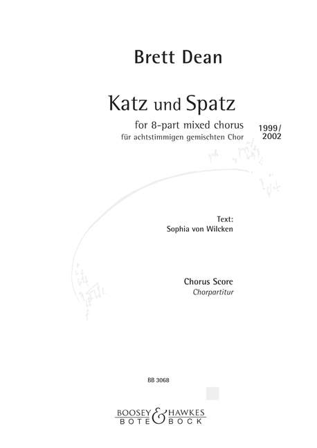 Front Cover Image Katz und Spatz 
