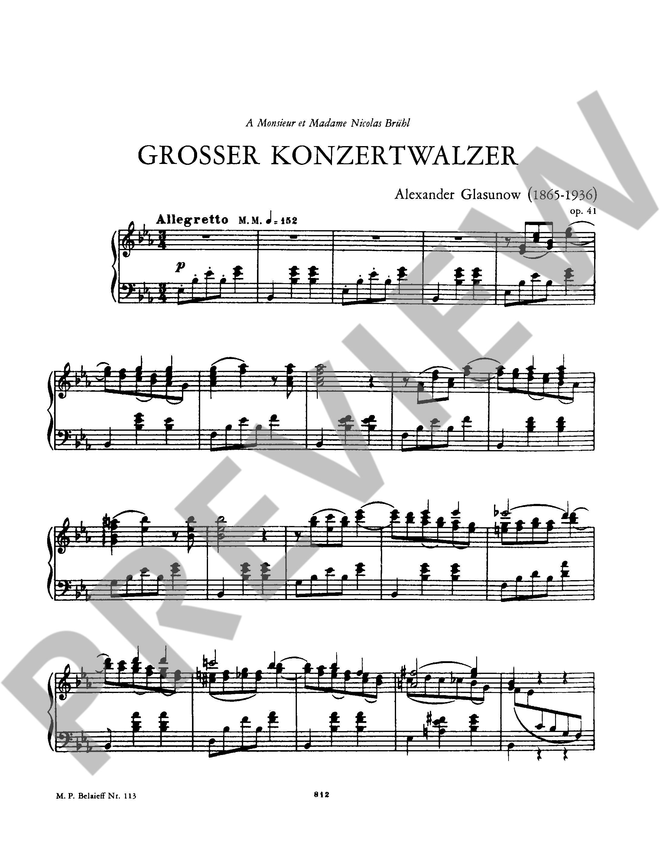 Other Cover Image Großer Konzertwalzer Es-Dur op. 41 