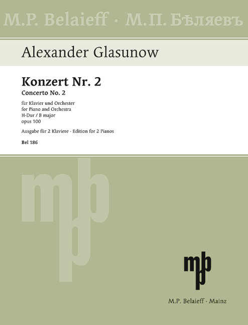 Front Cover Image Konzert Nr. 2 H-Dur op. 100 