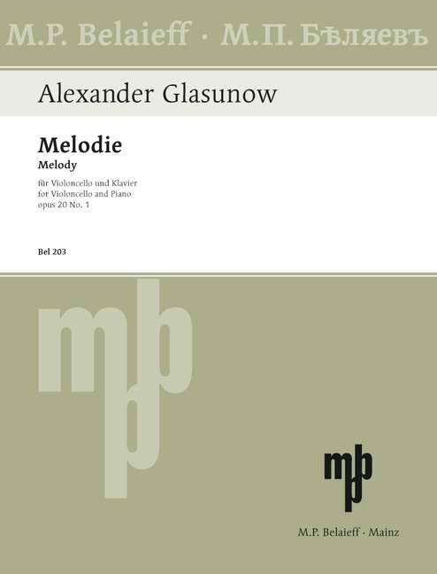 Front Cover Image Melodie op. 20/1 