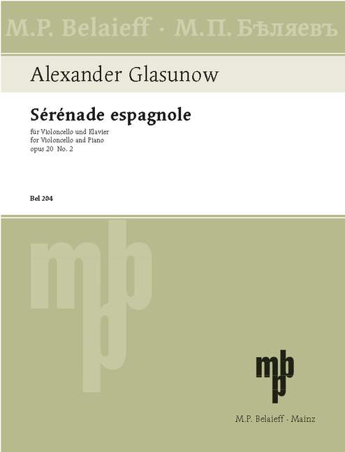 Front Cover Image Sérénade espagnole op. 20/2 