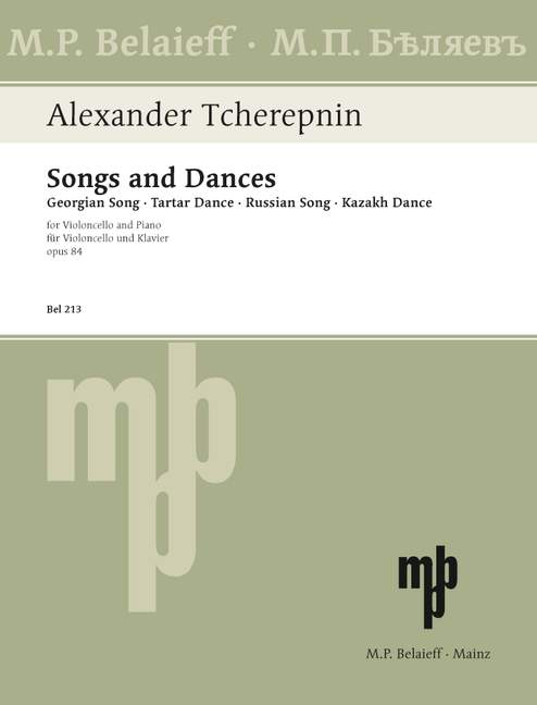 Front Cover Image Lieder und Tänze op. 84 