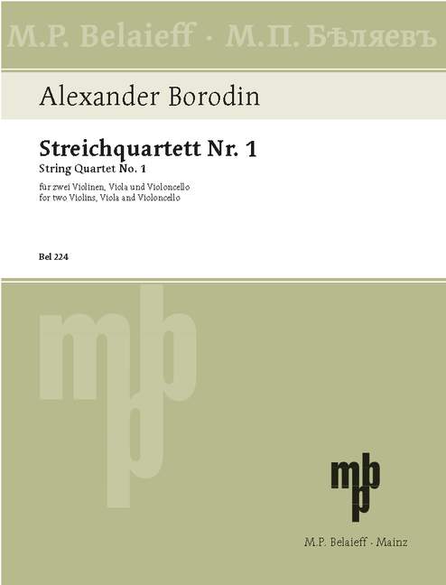 Front Cover Image Streichquartett Nr. 1 A-Dur 