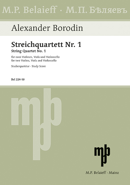 Front Cover Image Streichquartett Nr. 1 A-Dur 