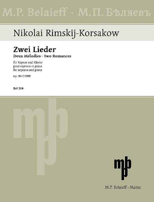 Front Cover Image Zwei Lieder op. 56/1 und op. 56/2 