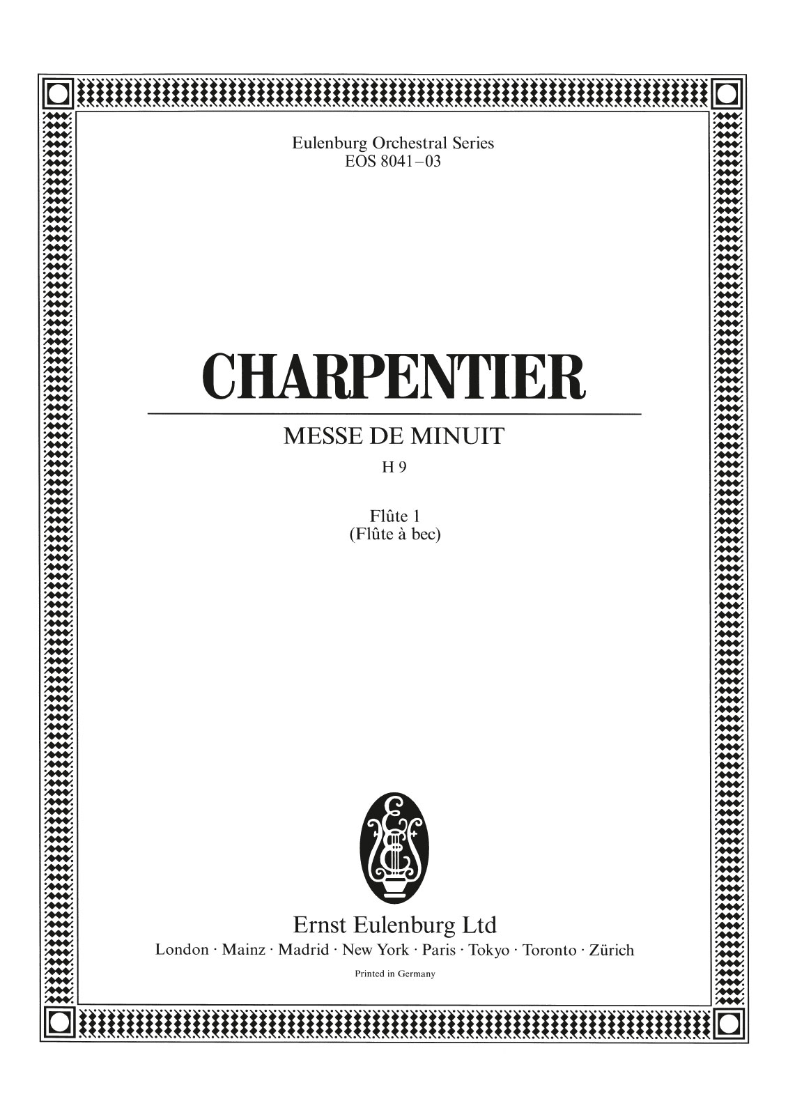 Front Cover Image Messe de Minuit H 9 H9