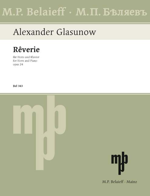 Front Cover Image Rêverie op. 24 