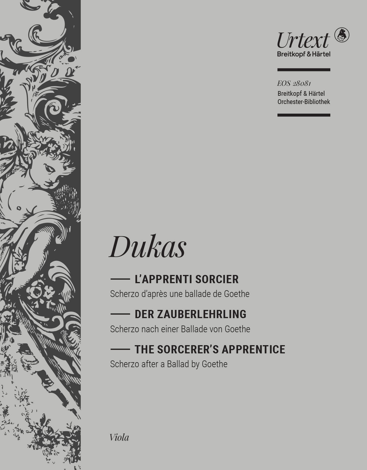 Front Cover Image L'Apprenti sorcier (Der Zauberlehrling)