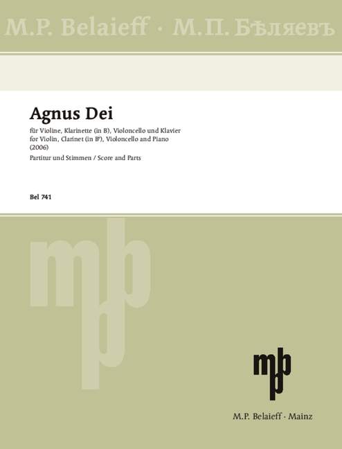 Front Cover Image Agnus Dei 