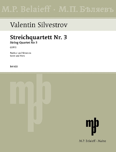 Front Cover Image Streichquartett Nr. 3 