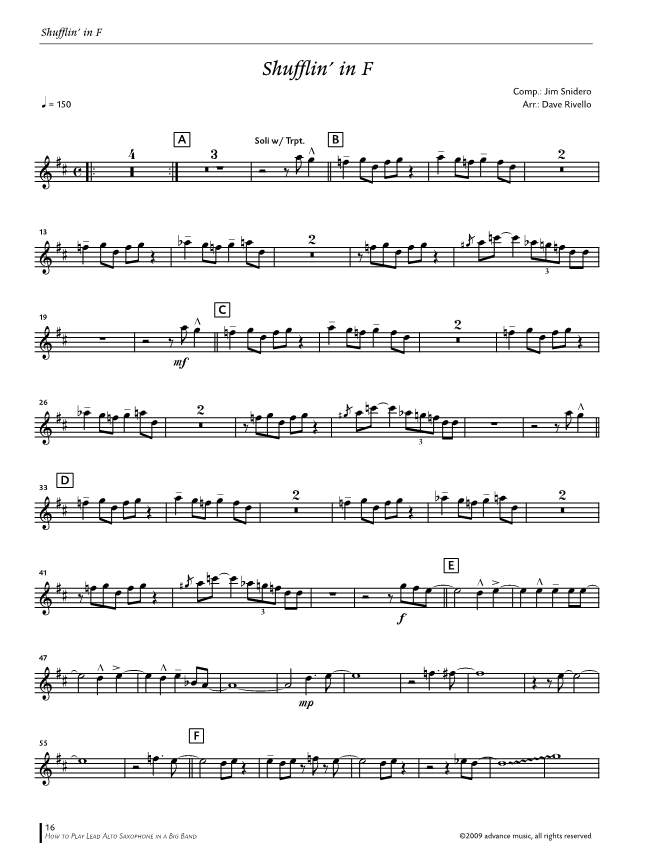 Other Cover Image How to play Lead Alto Saxophone in a Big Band 