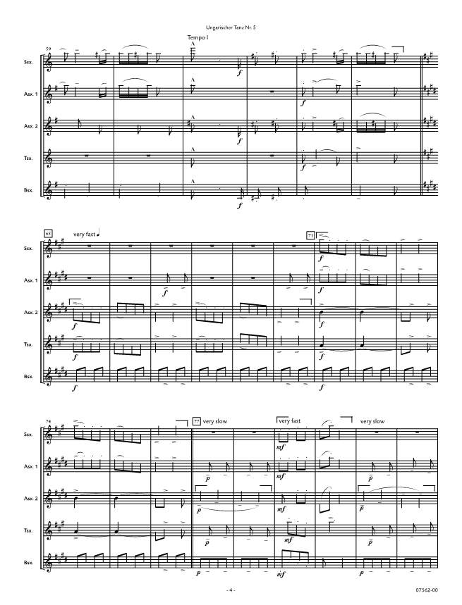 Other Cover Image Ungarischer Tanz Nr. 5 