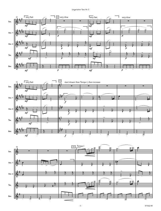 Other Cover Image Ungarischer Tanz Nr. 5 