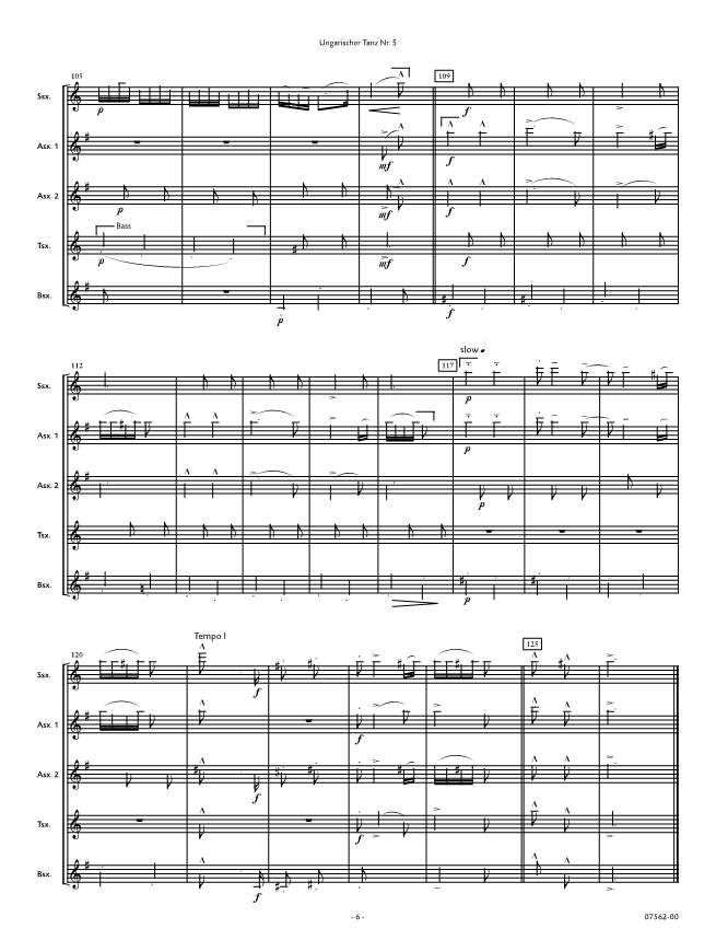 Other Cover Image Ungarischer Tanz Nr. 5 