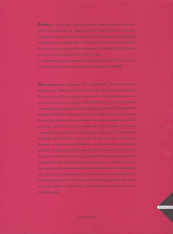 Other Cover Image Relentless 