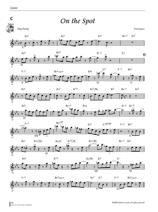 Other Cover Image Playing Through The Blues - Guitar 