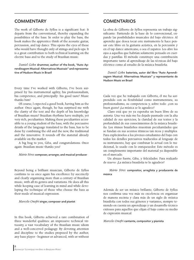 Other Cover Image Advanced Techniques for Bass in Brazilian Music 