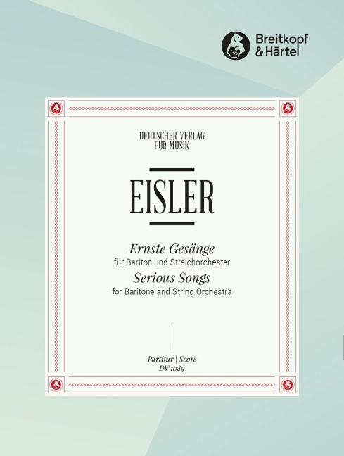 Other Cover Image Ernste Gesänge