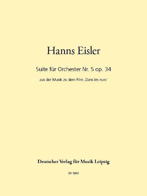 Other Cover Image Suite Nr. 5 op. 34