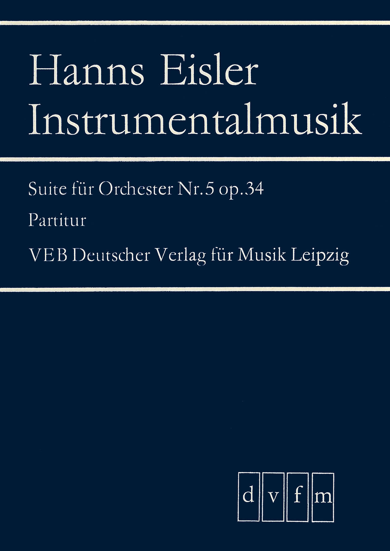 Other Cover Image Suite Nr. 5 op. 34