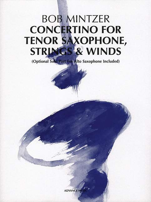 Front Cover Image Concertino for Tenor Saxophone, Strings & Winds 