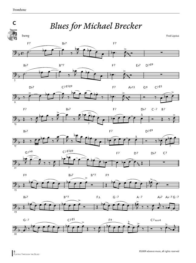 Other Cover Image Playing Through The Blues - Trombone 