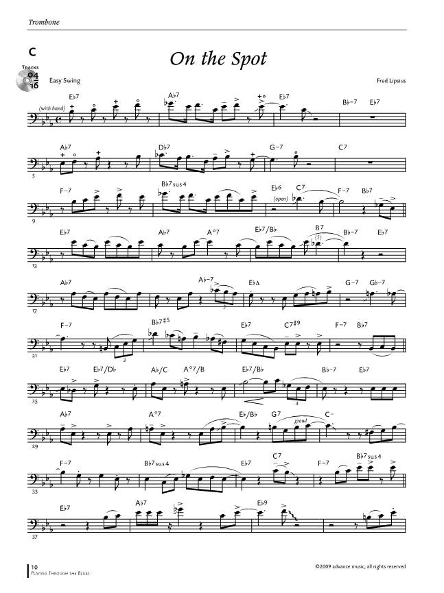 Other Cover Image Playing Through The Blues - Trombone 