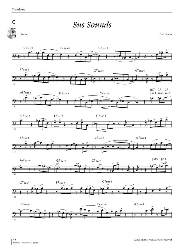 Other Cover Image Playing Through The Blues - Trombone 