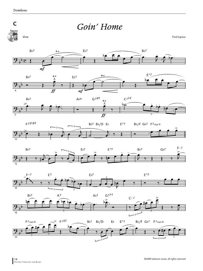 Other Cover Image Playing Through The Blues - Trombone 