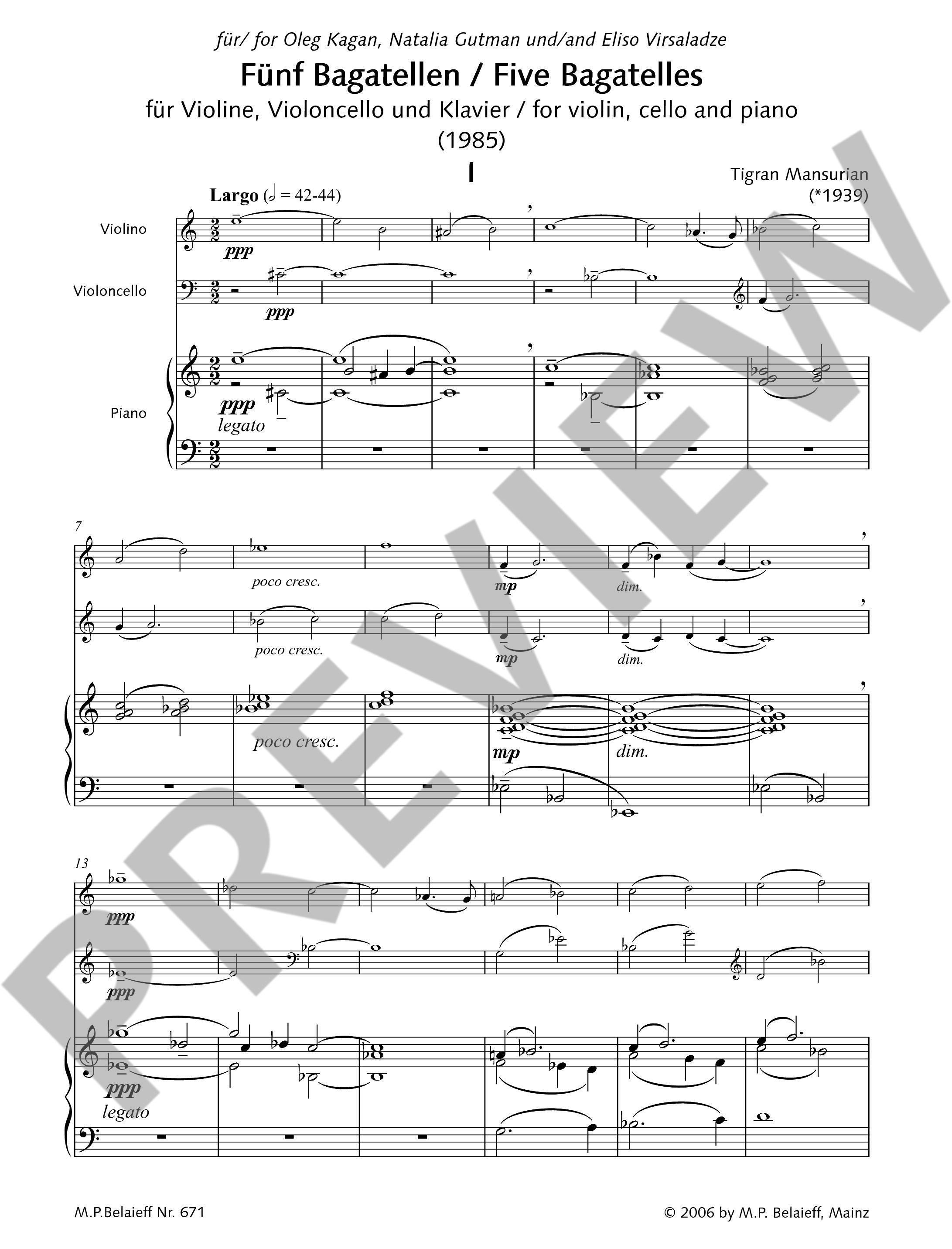 Other Cover Image 5 Bagatellen 