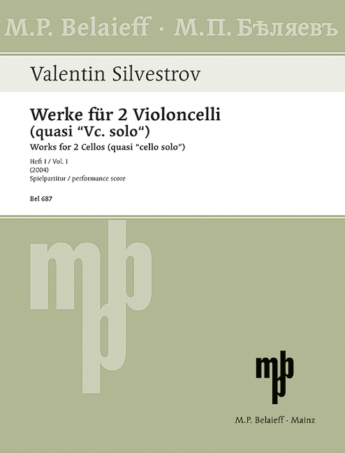 Front Cover Image Werke für 2 Violoncelli (quasi Vc. solo) Heft 1