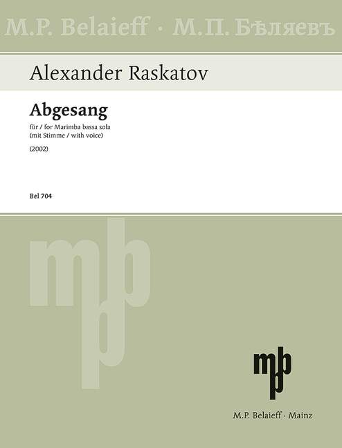 Front Cover Image Abgesang 