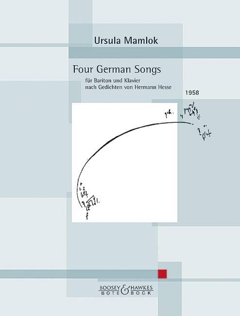 Front Cover Image Four German Songs 