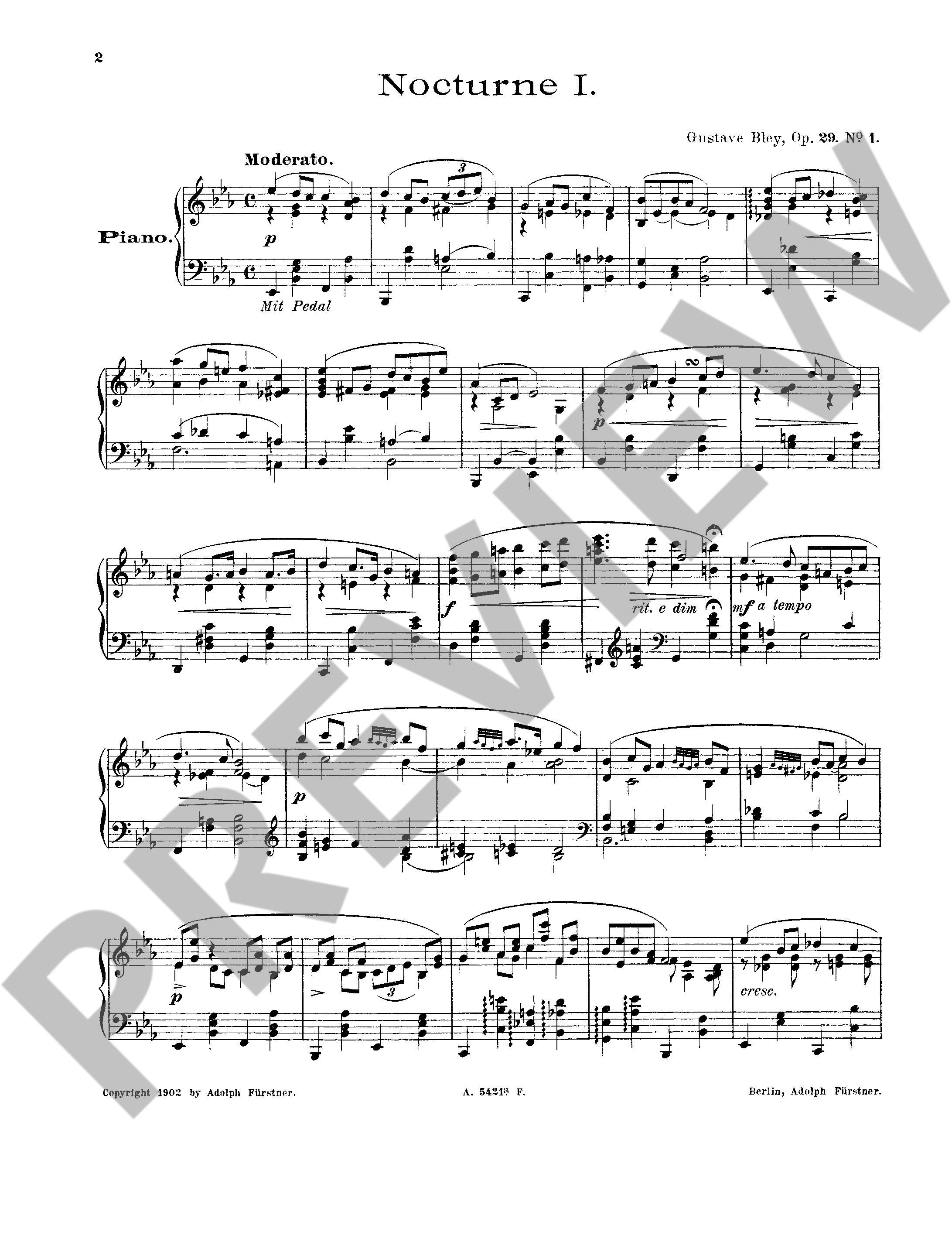 Other Cover Image Zwei Nocturnos op. 29 