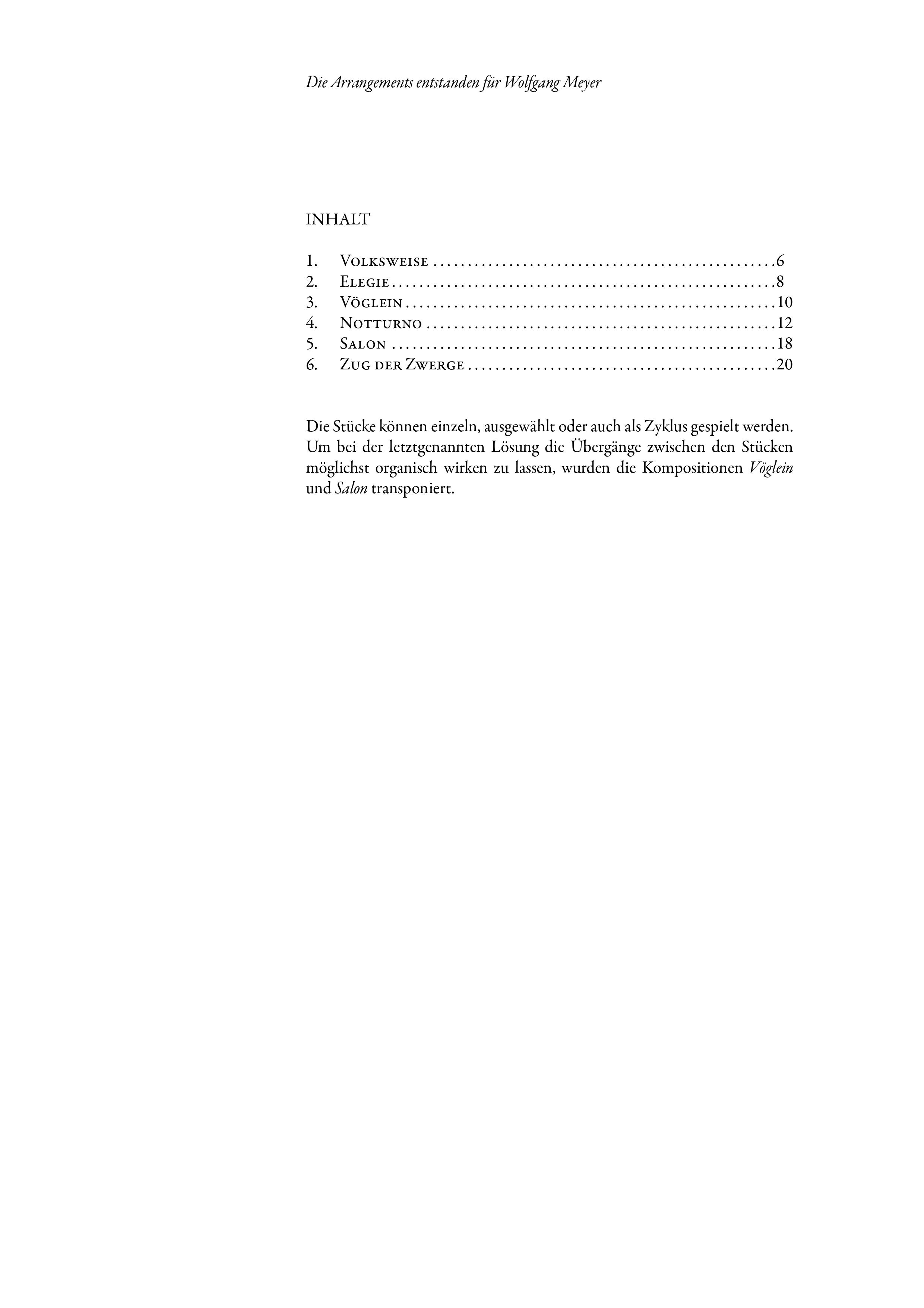 Other Cover Image Sechs lyrische Stücke 