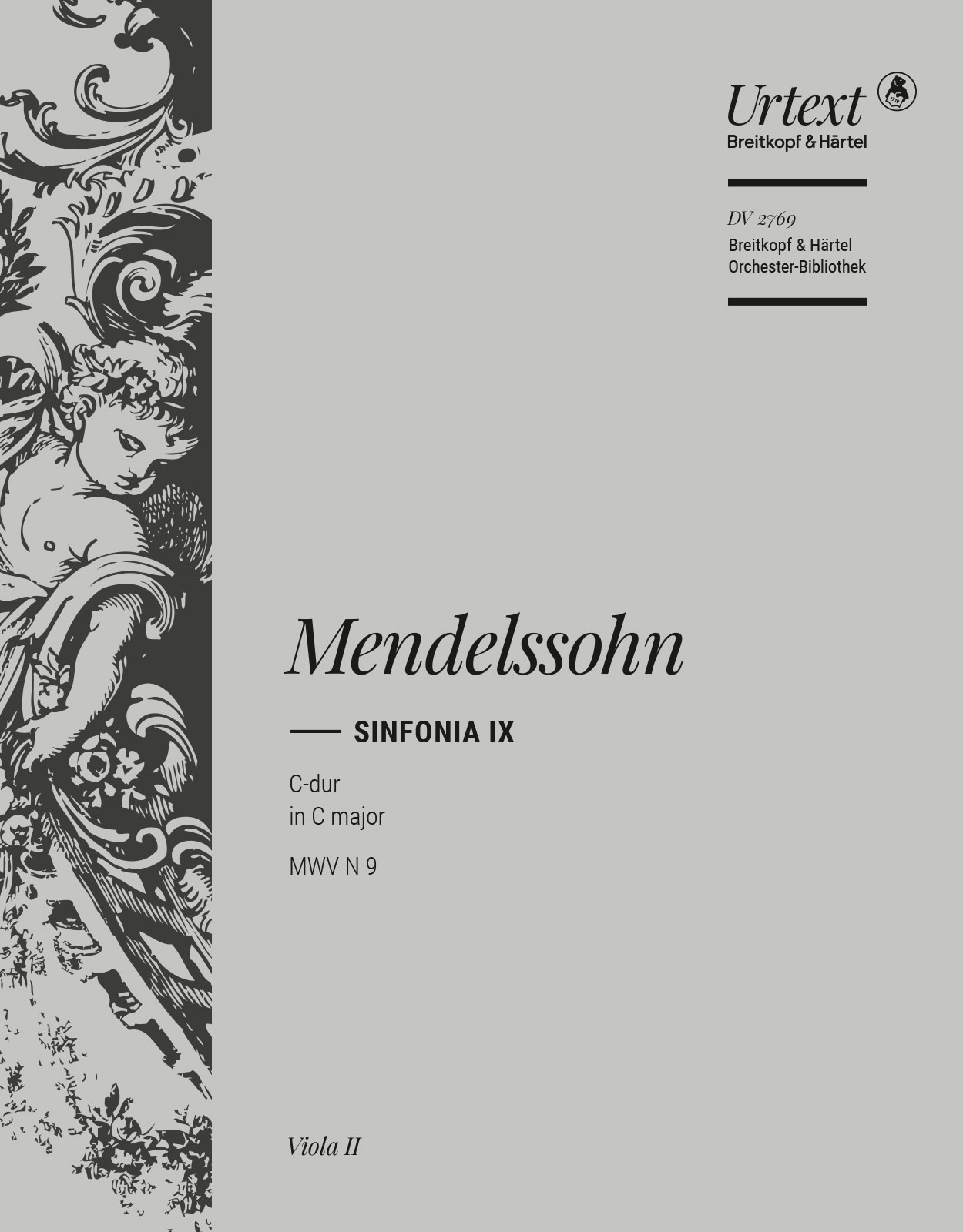 Front Cover Image Sinfonia IX c-moll / C-dur MWV N 9