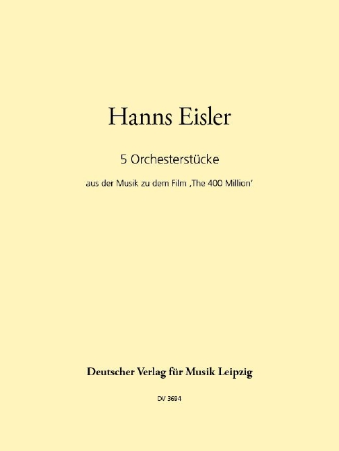 Other Cover Image Fünf Orchesterstücke