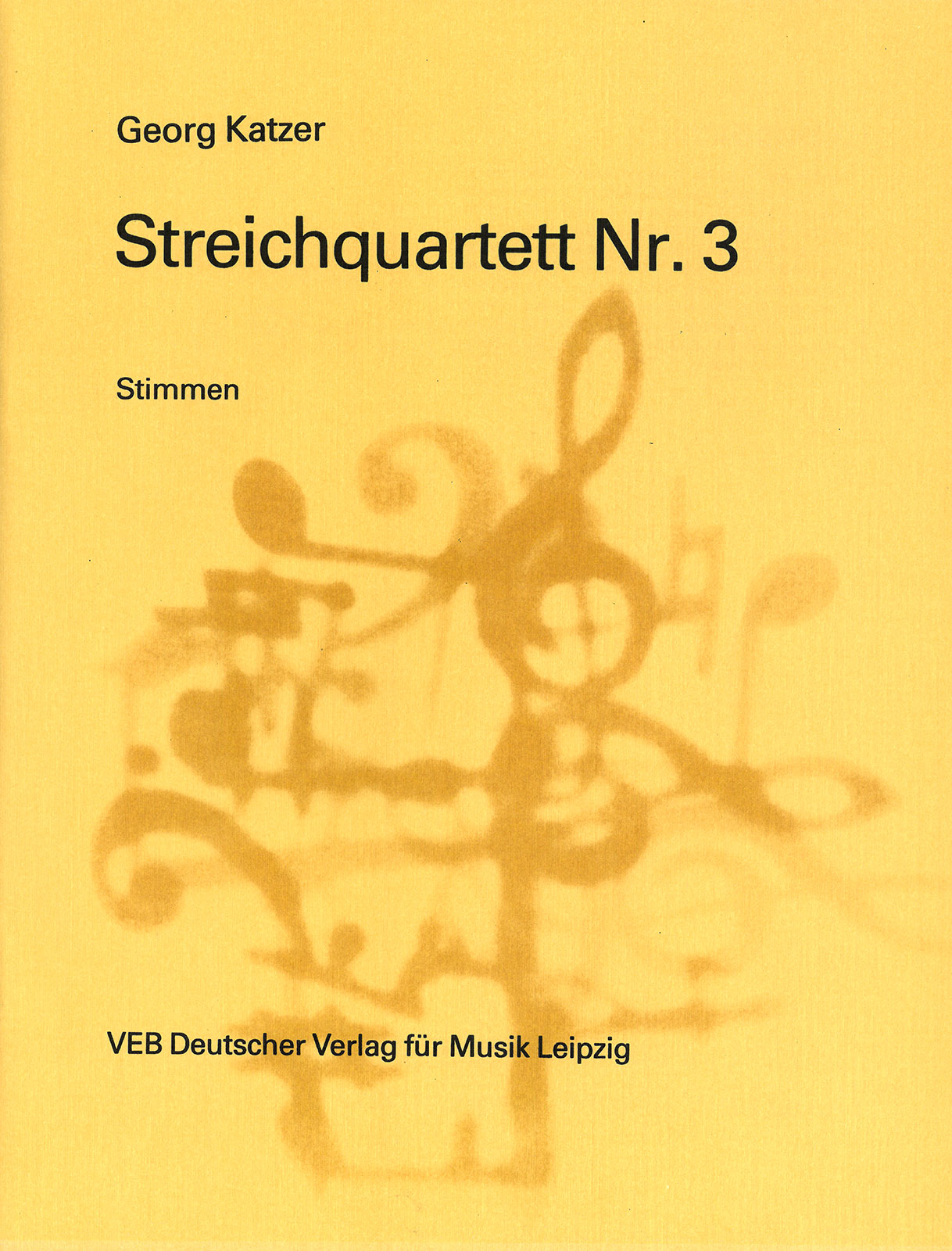 Front Cover Image Streichquartett Nr. 3