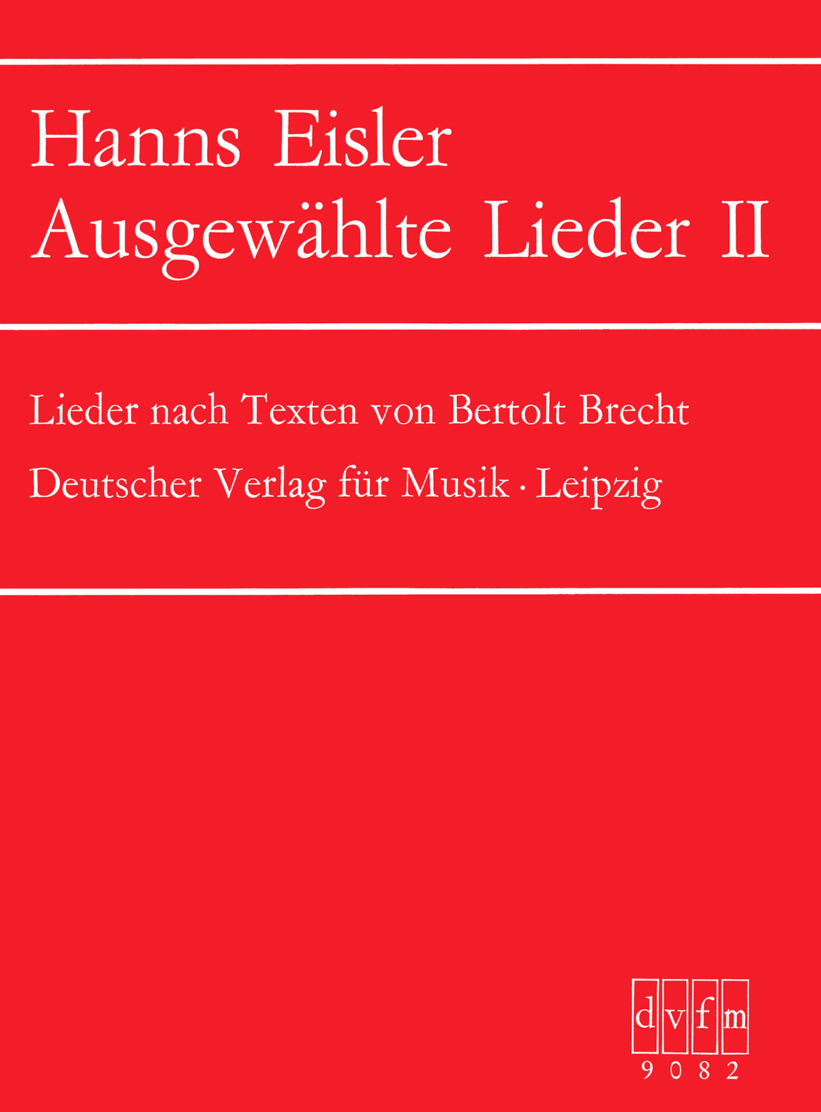 Front Cover Image Ausgewählte Lieder Heft 2