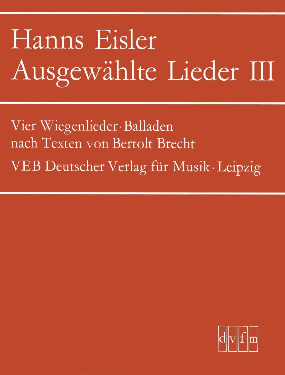 Other Cover Image Ausgewählte Lieder Heft 3