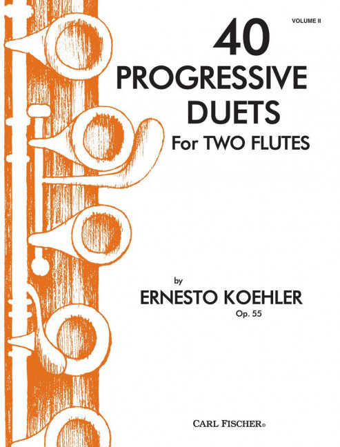 Front Cover Image 40 Progressive Duets for Two Flutes op. 55 