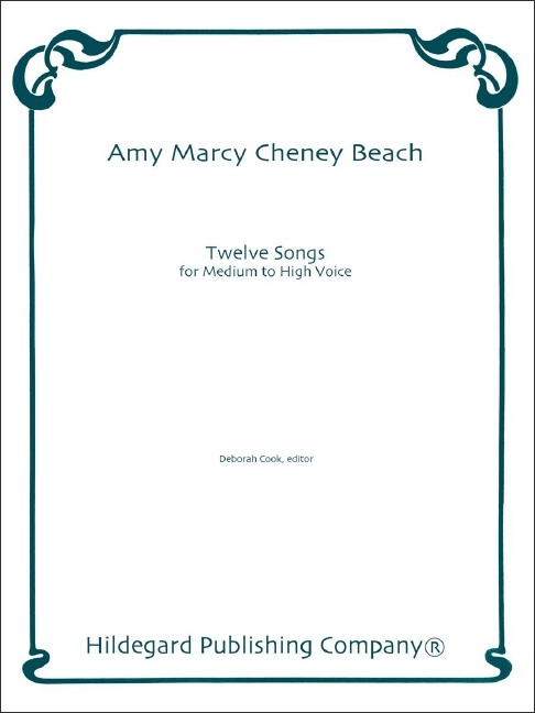 Front Cover Image Twelve Songs 