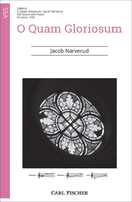 Front Cover Image O Quam Gloriosum 