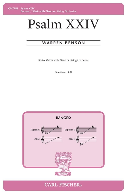 Front Cover Image Psalm XXIV 