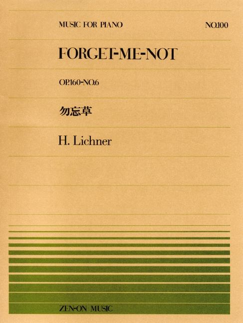 Front Cover Image Forget-Me-Not op. 160/6 Nr. 100
