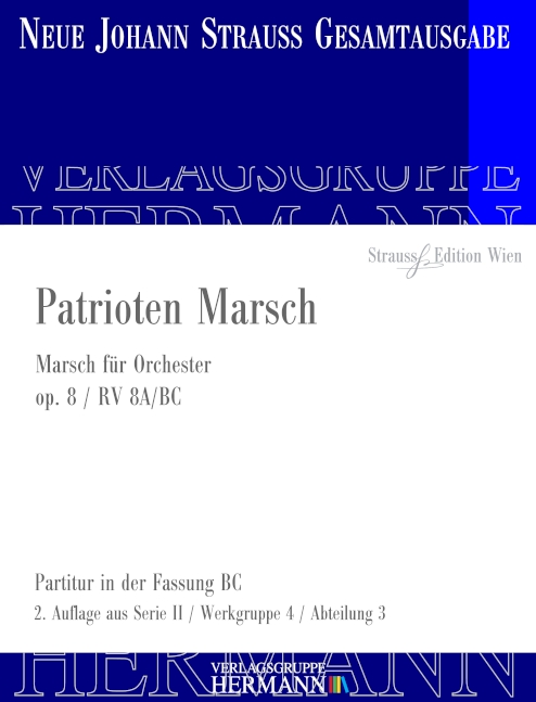 Front Cover Image Patrioten Marsch op. 8 RV 8A/BC 